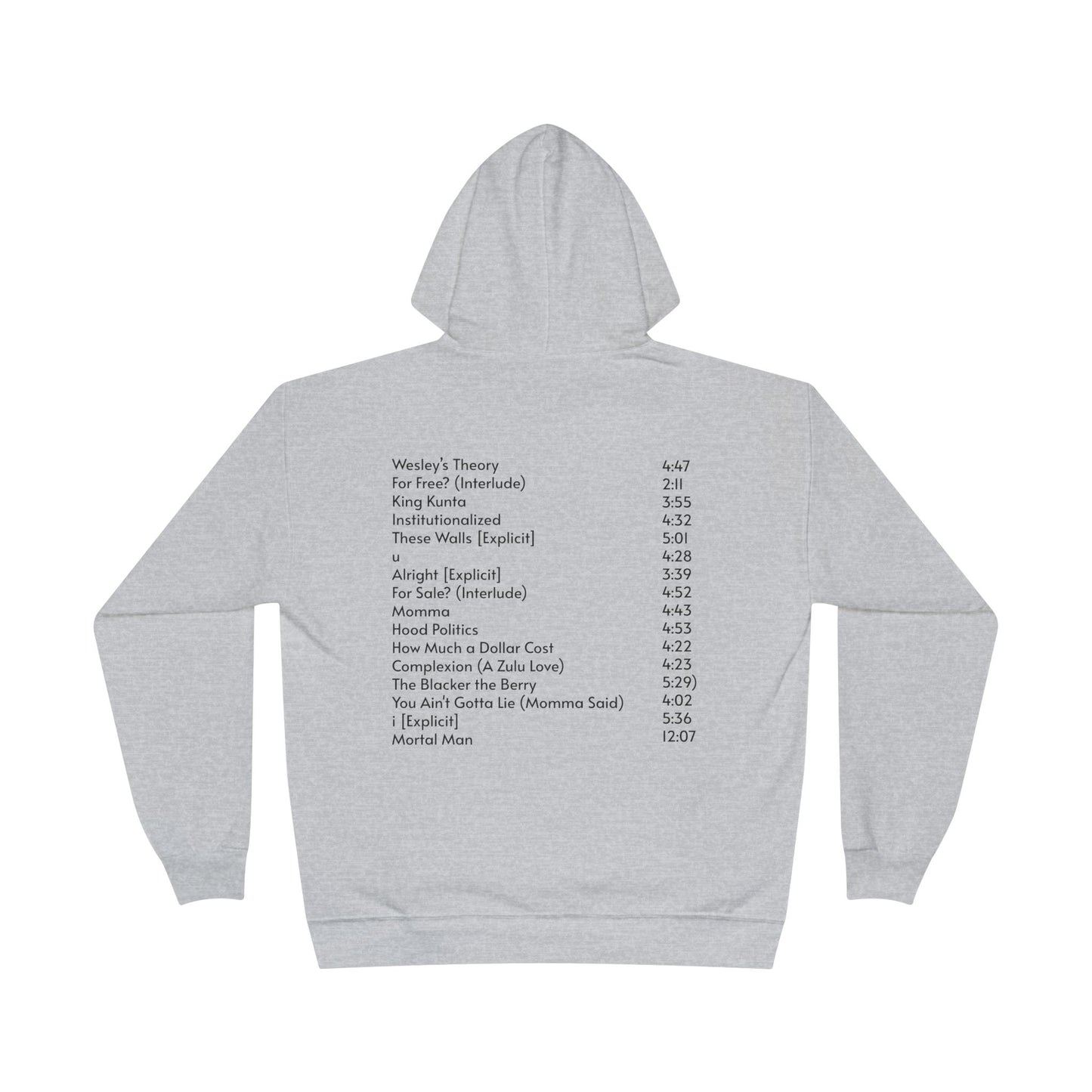 To Pimp A Butterfly Tracklist Hoodie