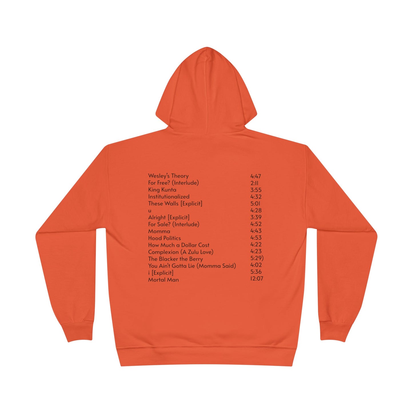 To Pimp A Butterfly Tracklist Hoodie