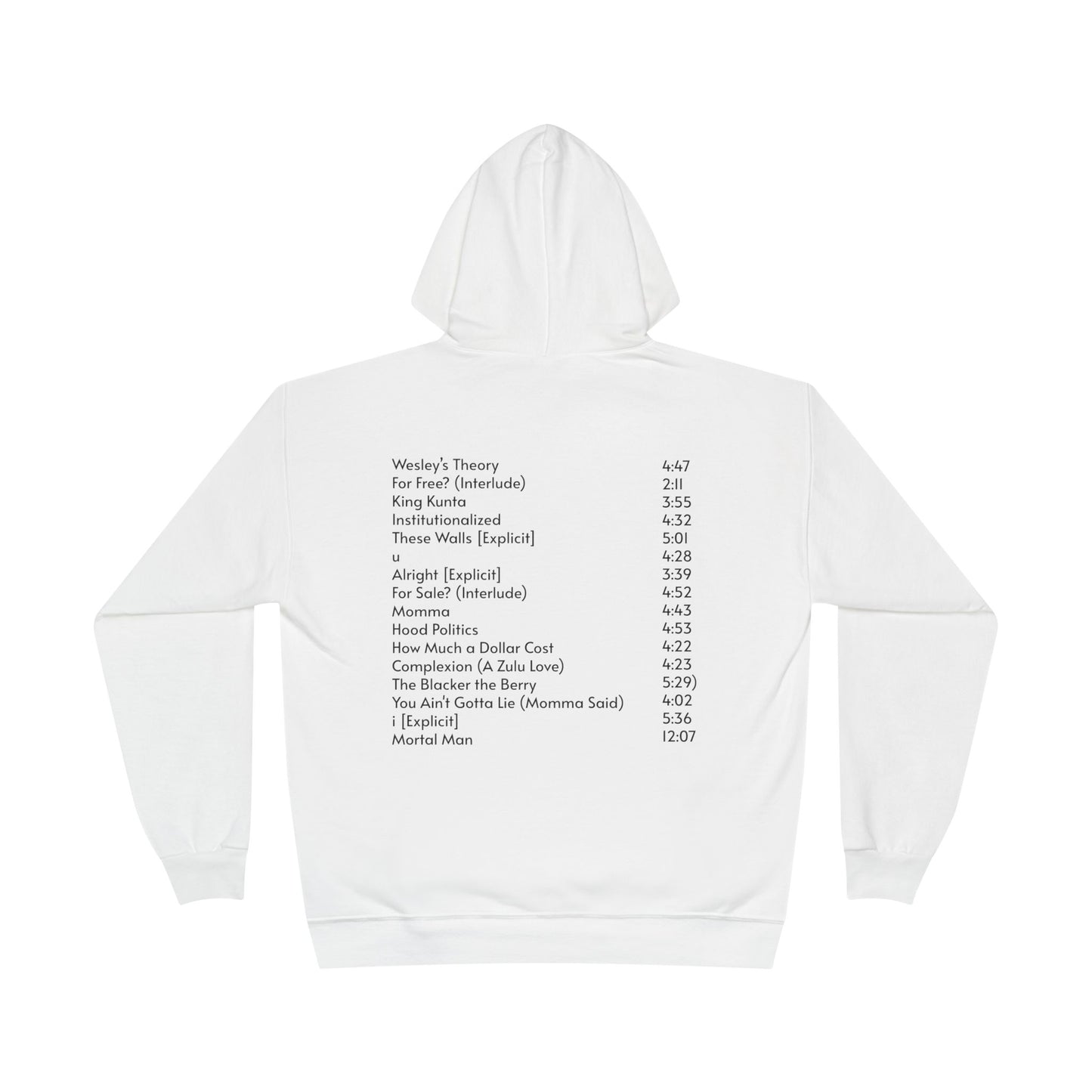 To Pimp A Butterfly Tracklist Hoodie