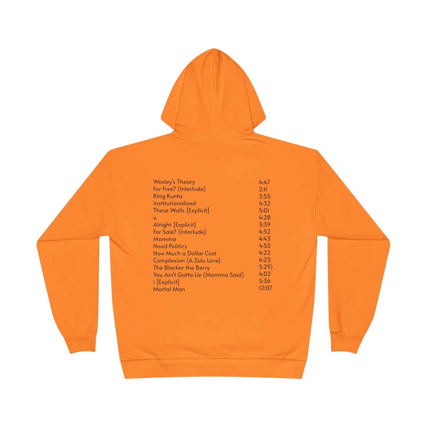 To Pimp A Butterfly Tracklist Hoodie