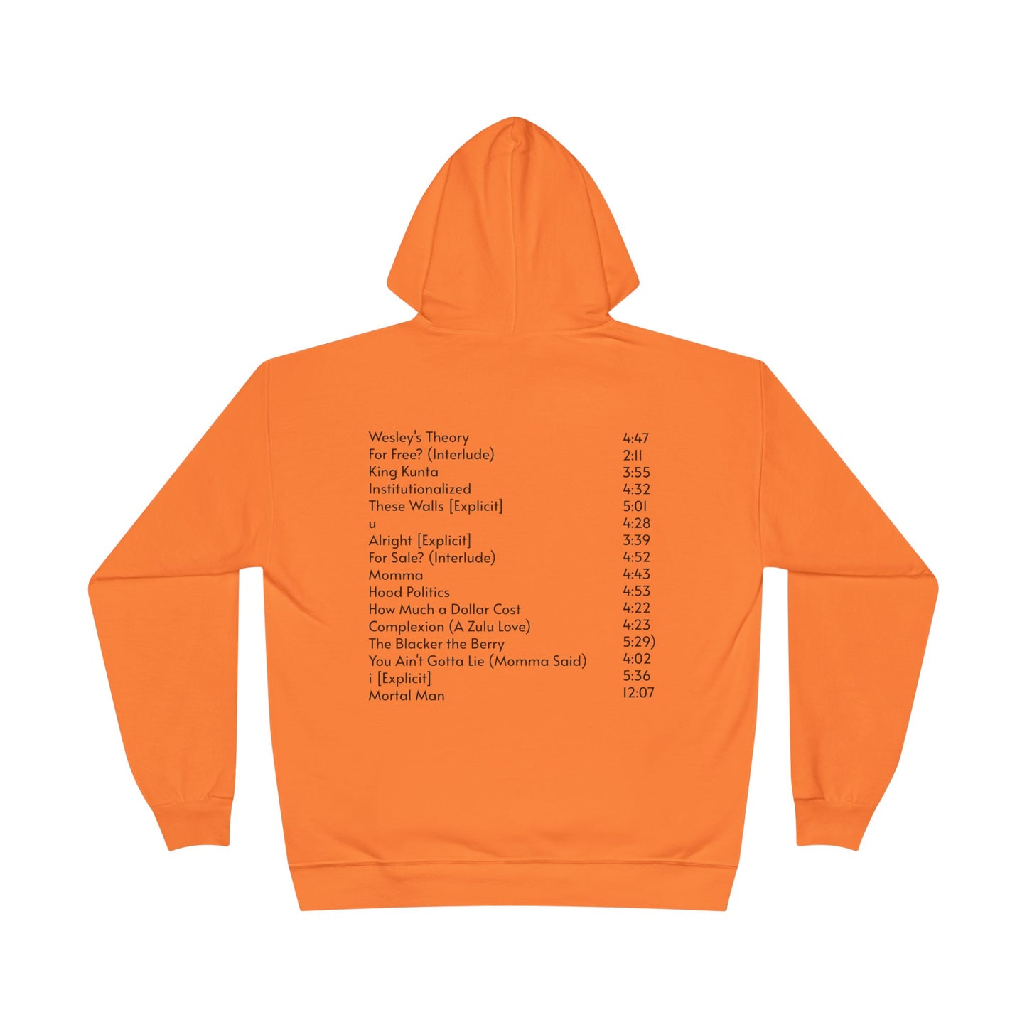 To Pimp A Butterfly Tracklist Hoodie