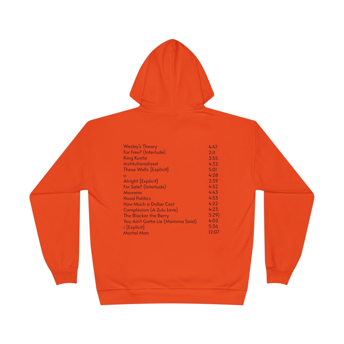 To Pimp A Butterfly Tracklist Hoodie