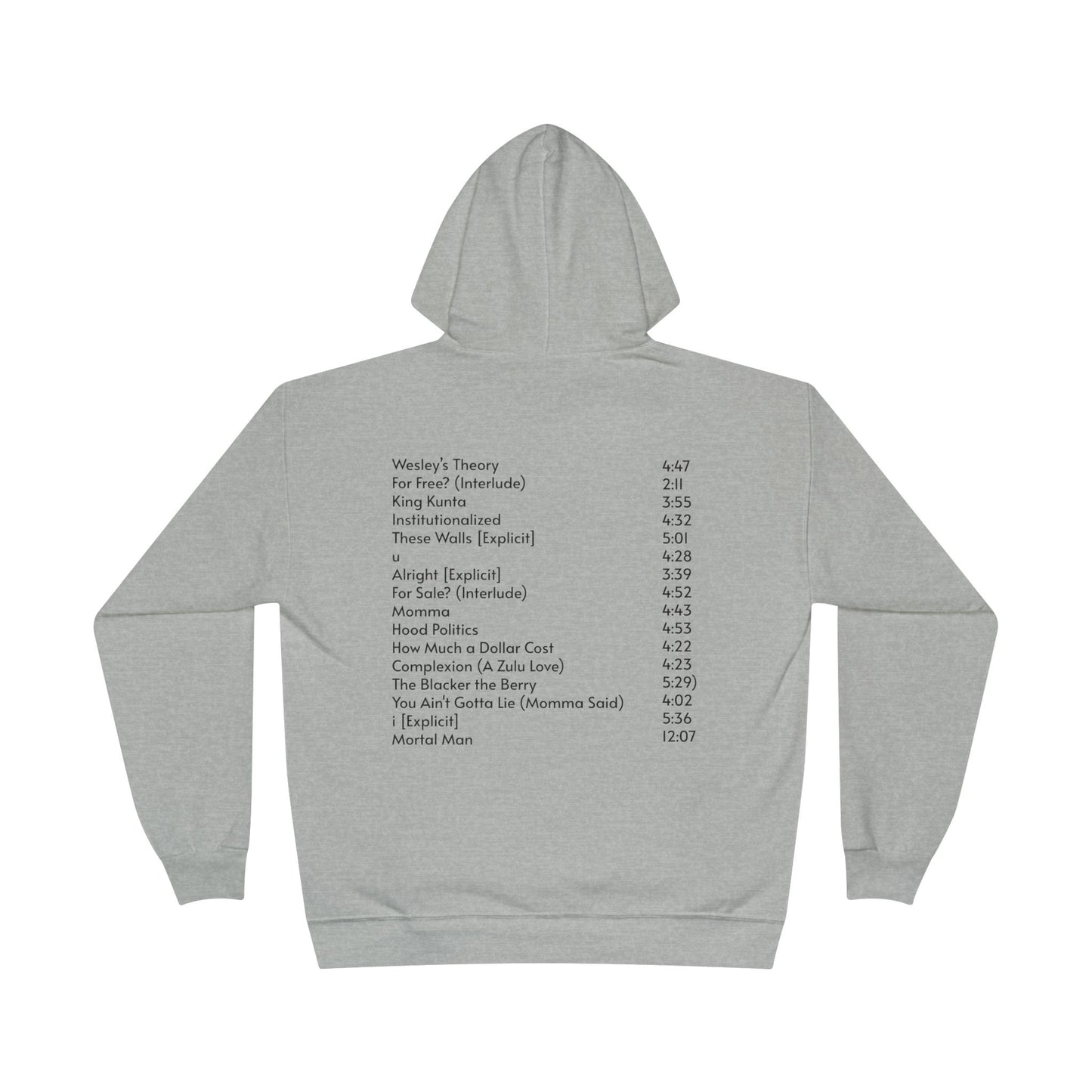 To Pimp A Butterfly Tracklist Hoodie