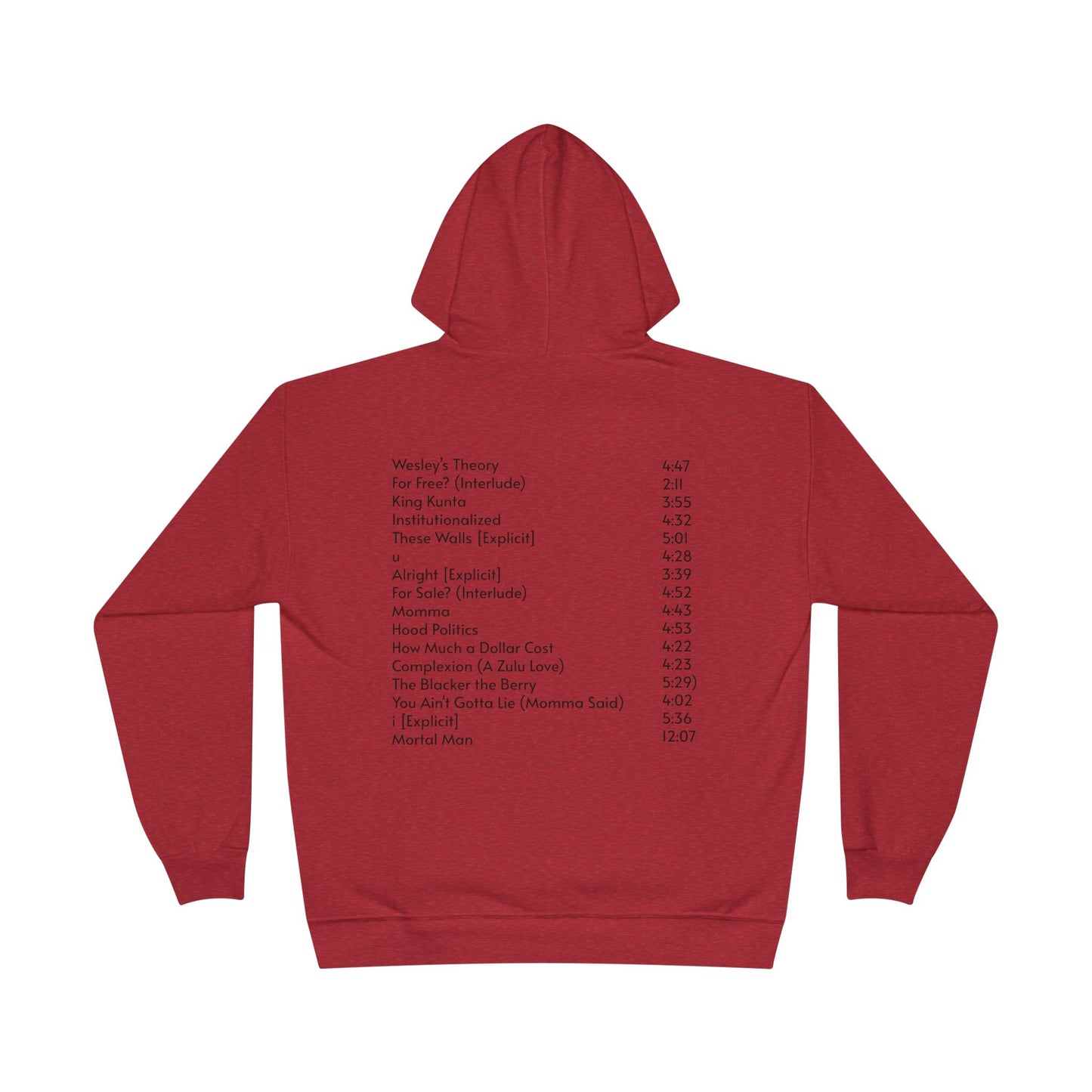 To Pimp A Butterfly Tracklist Hoodie